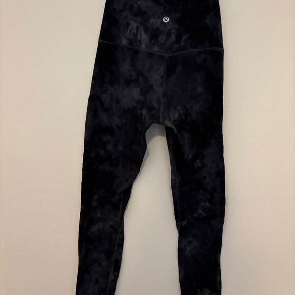 Lululemon Align Pant 25” Diamond Dye Grey Graphite Grey Size 4 - Picture 3 of 8